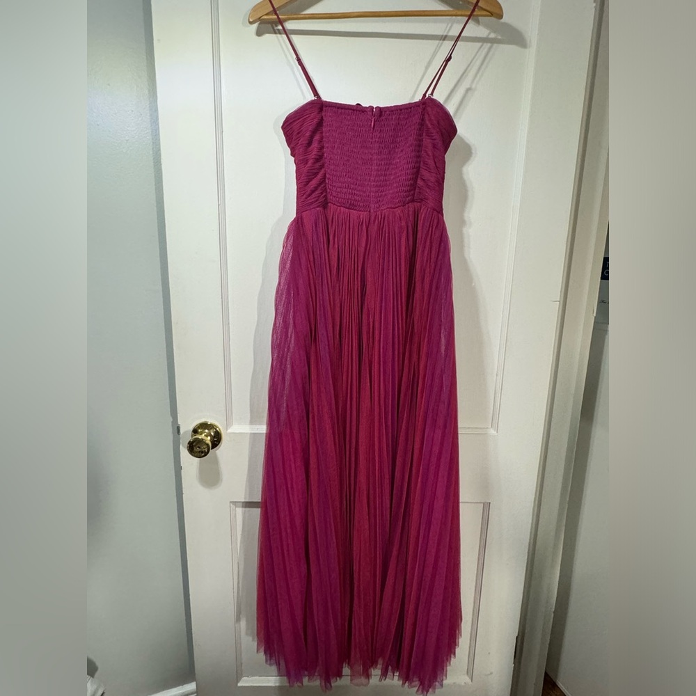 🦋 Summer Sale 🦋 LUCY PARIS PARKER TULLE DRESS IN MAGENTA IN PINK - Picture 2 of 9